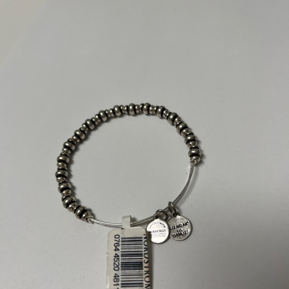 Alex and ANI Shiny Silver-tone NILE Metal BEADED Bangle Bracelet.
Bracelets - Picture 4 of 9